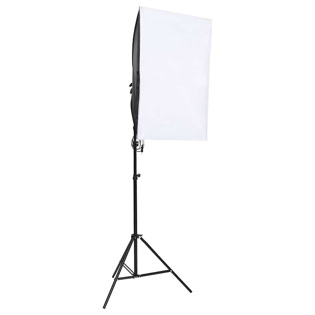 Fotostudiosett med lyssett, bakgrunn og reflektor