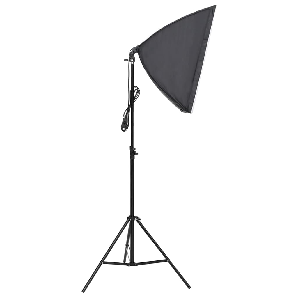 Fotostudiosett med lyssett, bakgrunn og reflektor