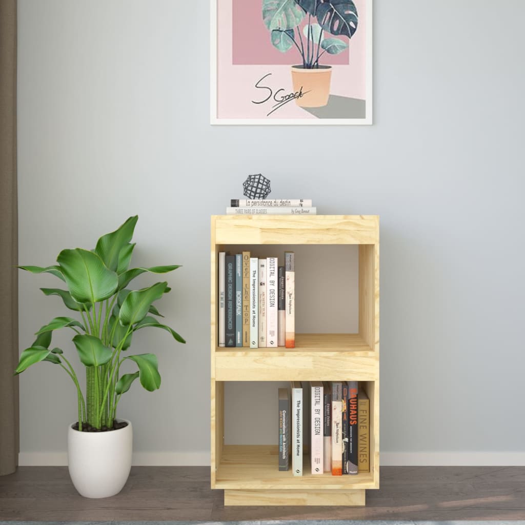 Bokhylle 40x35x71 cm heltre furu