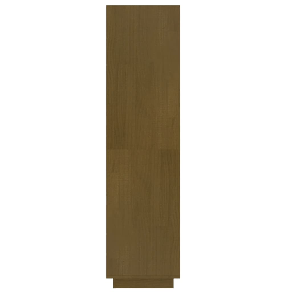 Bokhylle/romdeler honningbrun 40x35x135 cm heltre furu