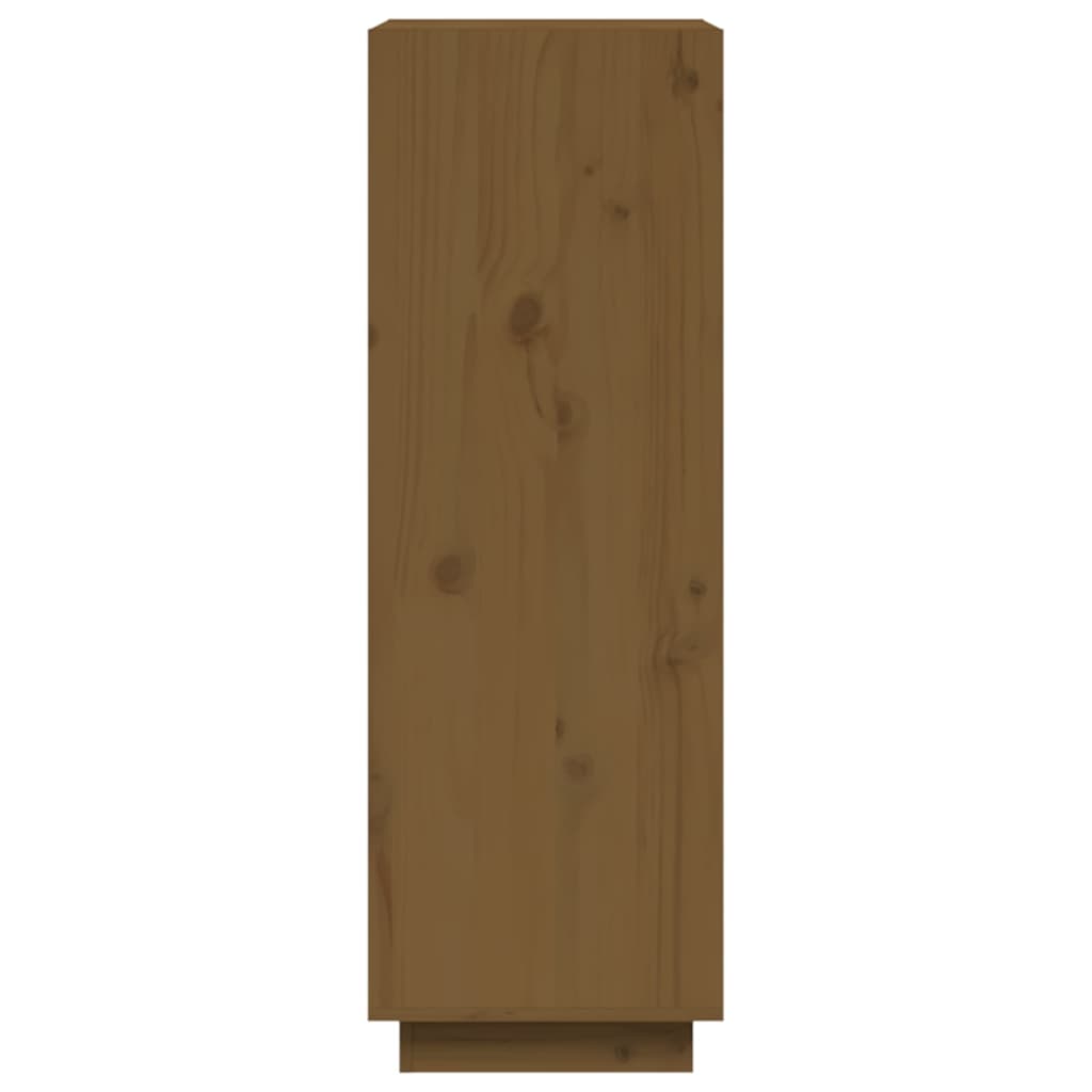 Bokhylle/romdeler honningbrun 60x35x103 cm heltre furu