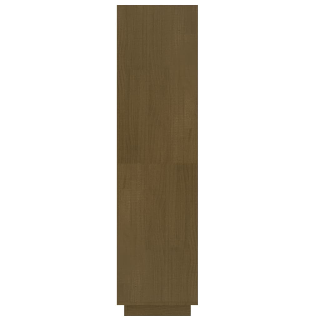 Bokhylle/romdeler honningbrun 60x35x135 cm heltre furu