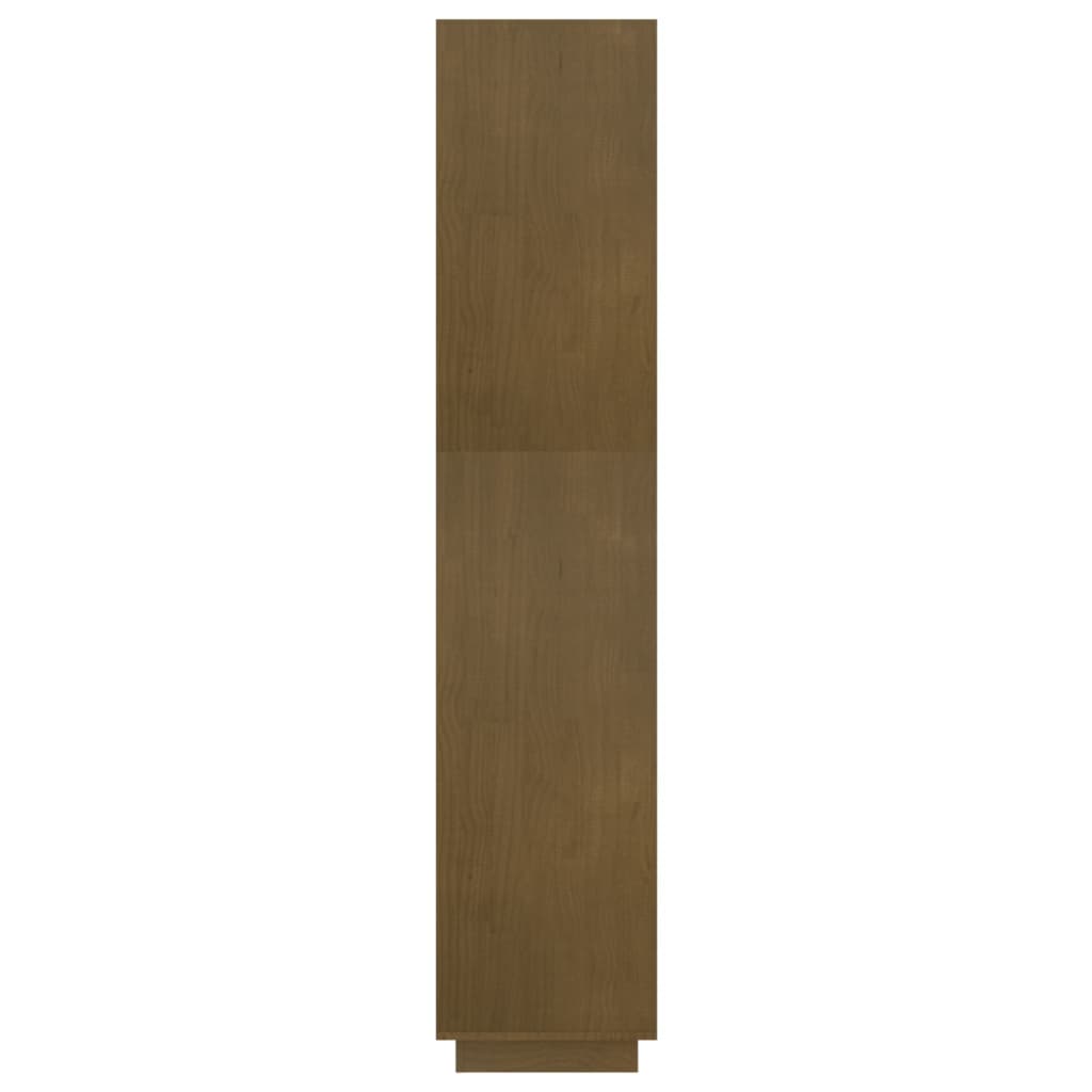 Bokhylle/romdeler honningbrun 60x35x167 cm heltre furu