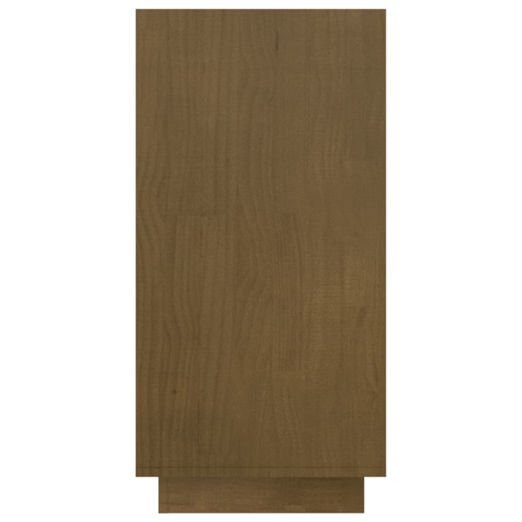 Bokhylle honningbrun 80x35x71 cm heltre furu