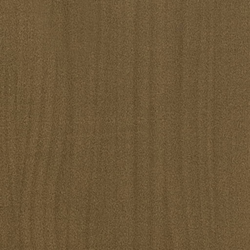 Bokhylle/romdeler honningbrun 80x35x103 cm heltre furu
