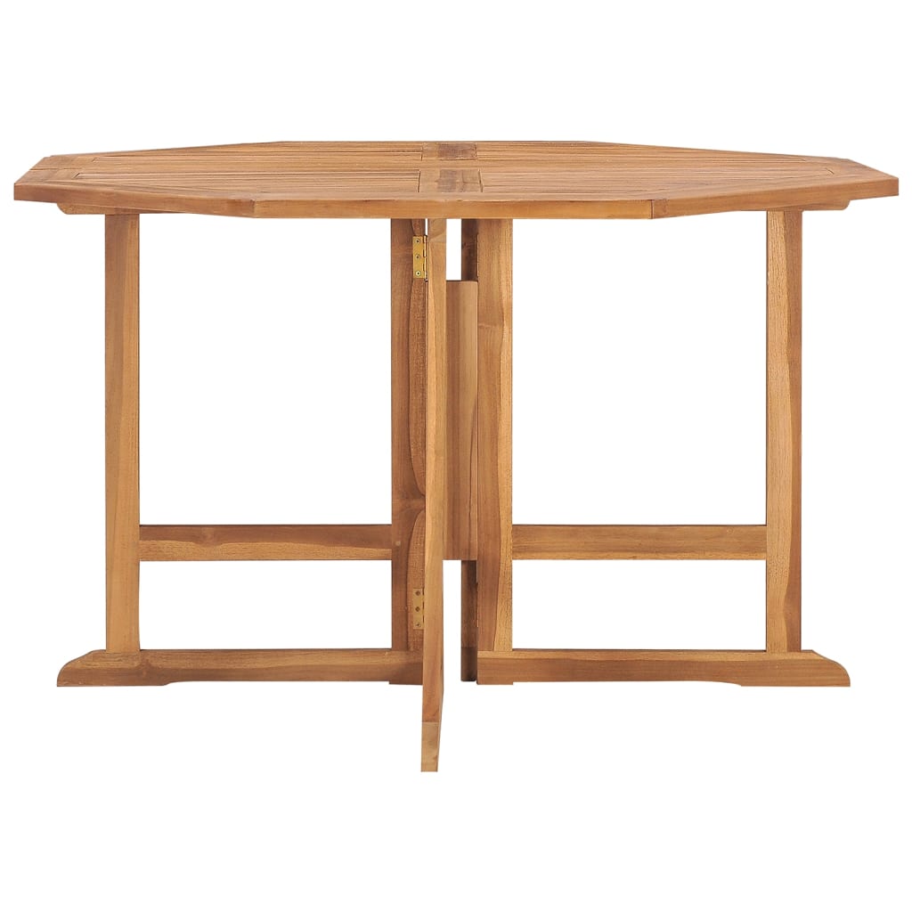 Sammenleggbart hagespisebord 110x110x75 cm heltre teak