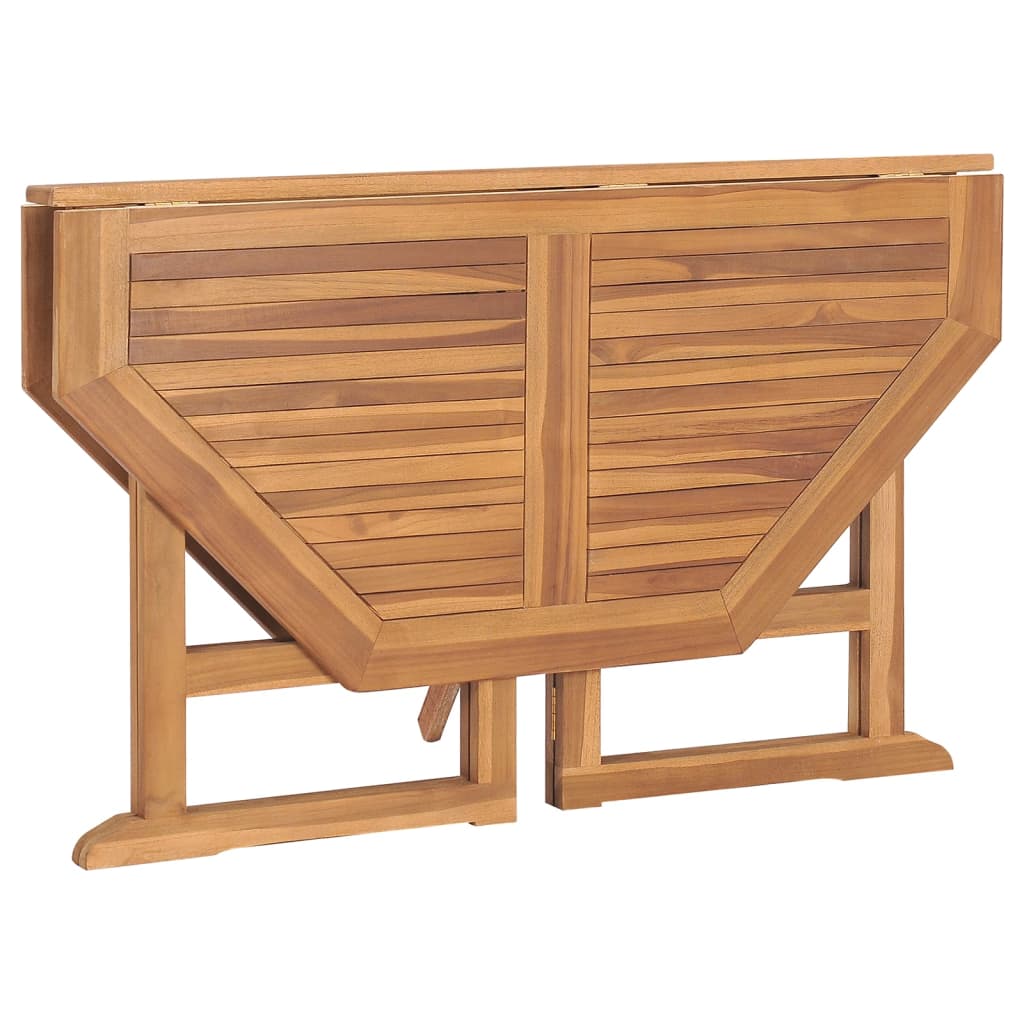 Sammenleggbart hagespisebord 110x110x75 cm heltre teak