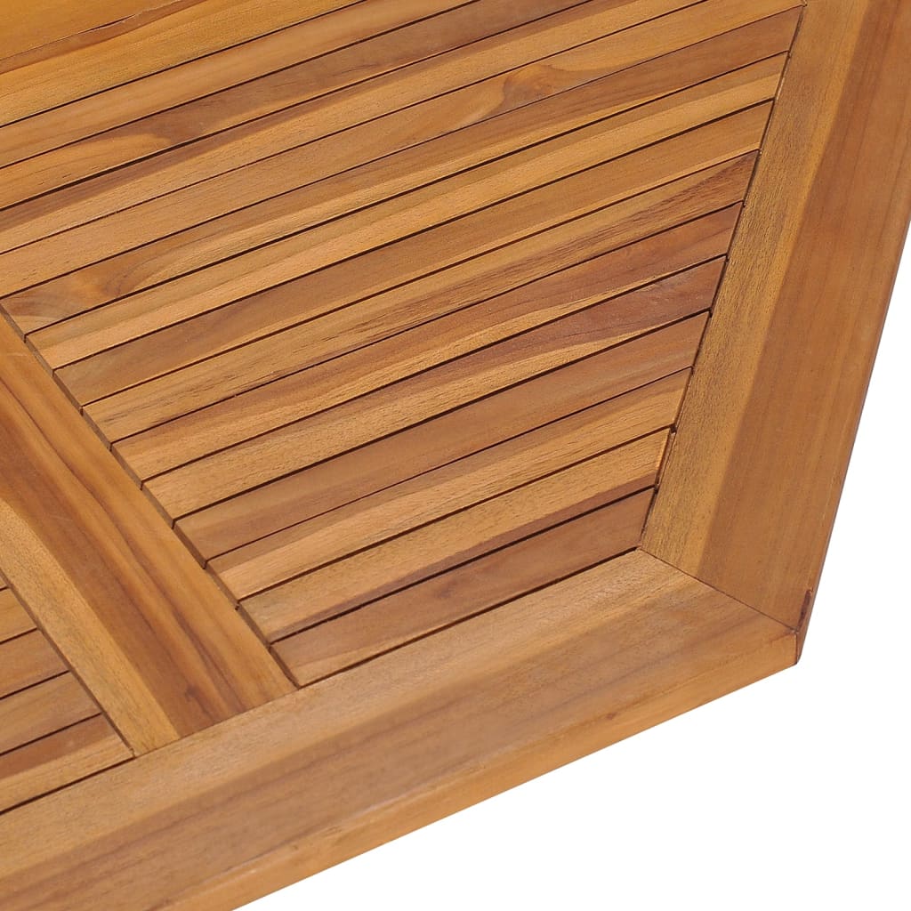 Sammenleggbart hagespisebord 110x110x75 cm heltre teak