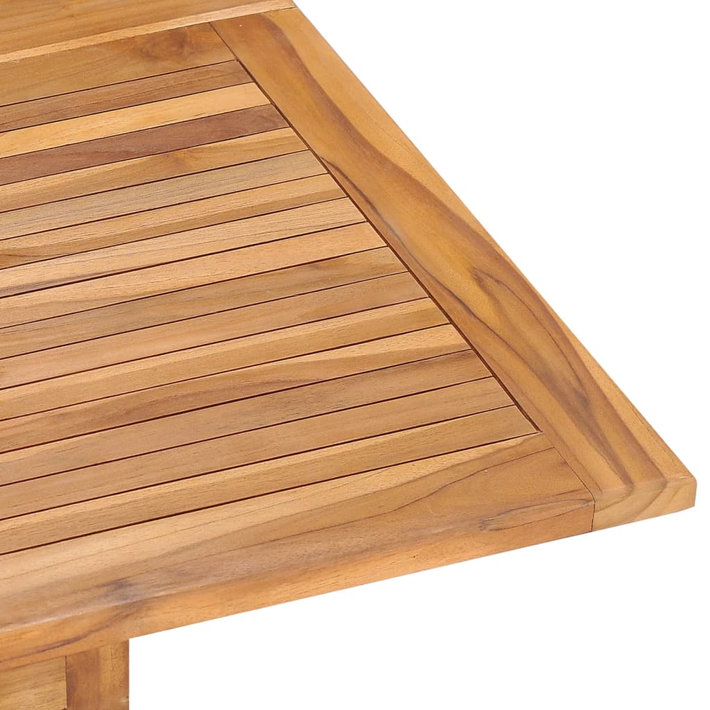 Sammenleggbart hagespisebord 110x110x75 cm heltre teak