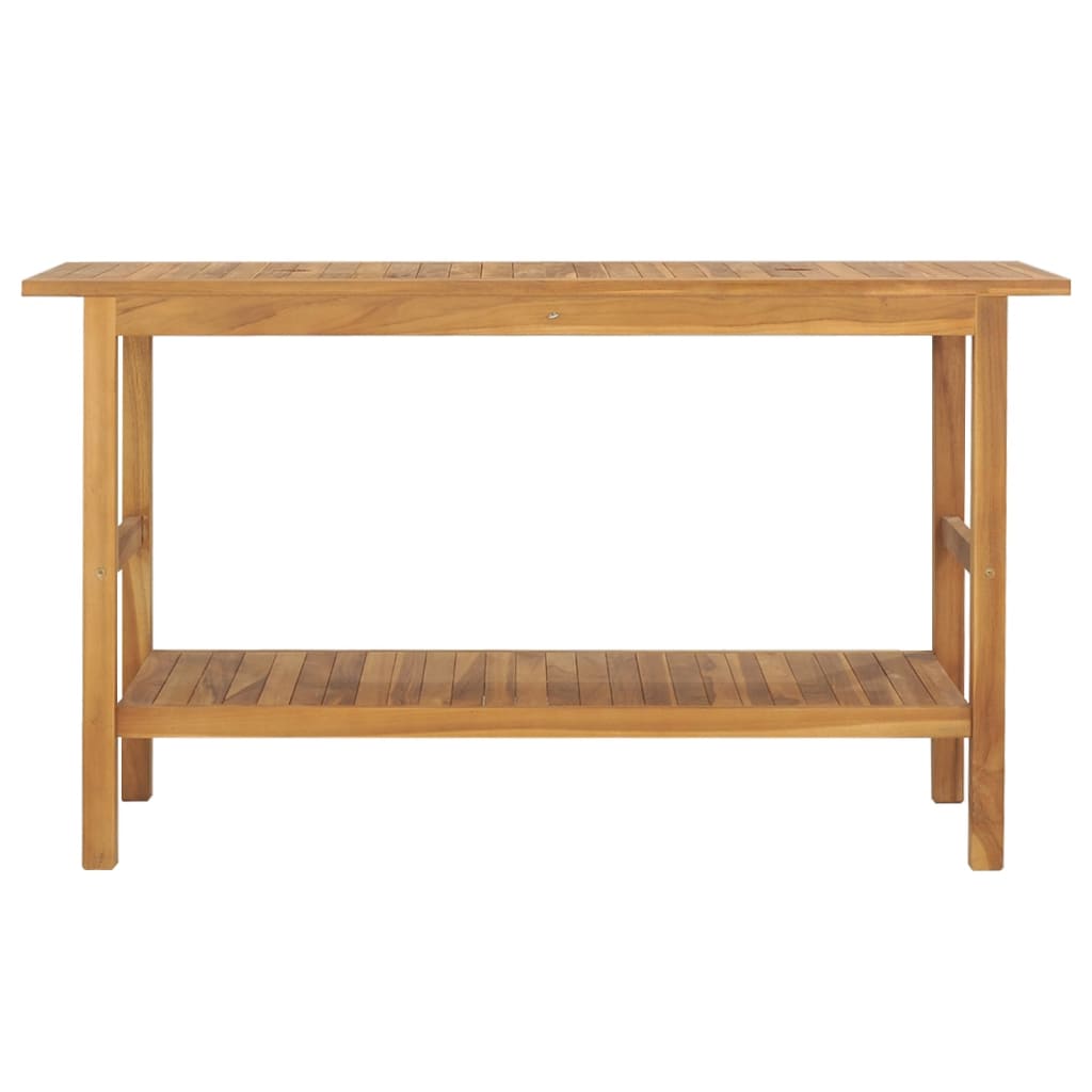 Servantskap for bad heltre teak 132x45x75 cm