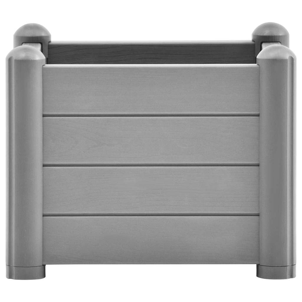Høybed PP steingrå 43x43x35 cm