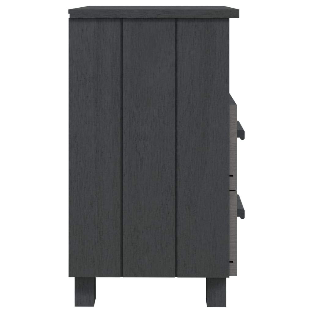 Nattbord HAMAR 2 stk mørkegrå 40x35x62 cm heltre