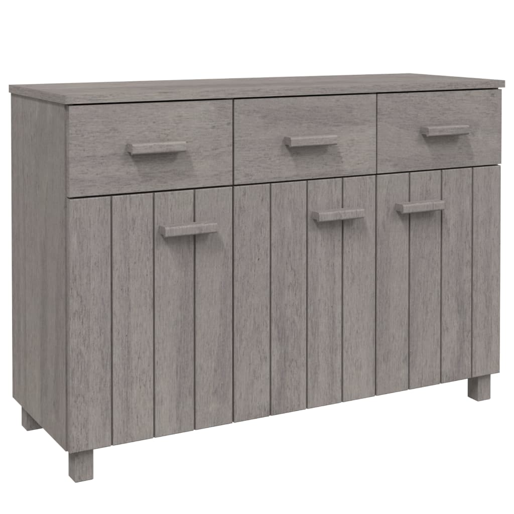 Skjenk HAMAR lysegrå 113x40x80 cm heltre furu