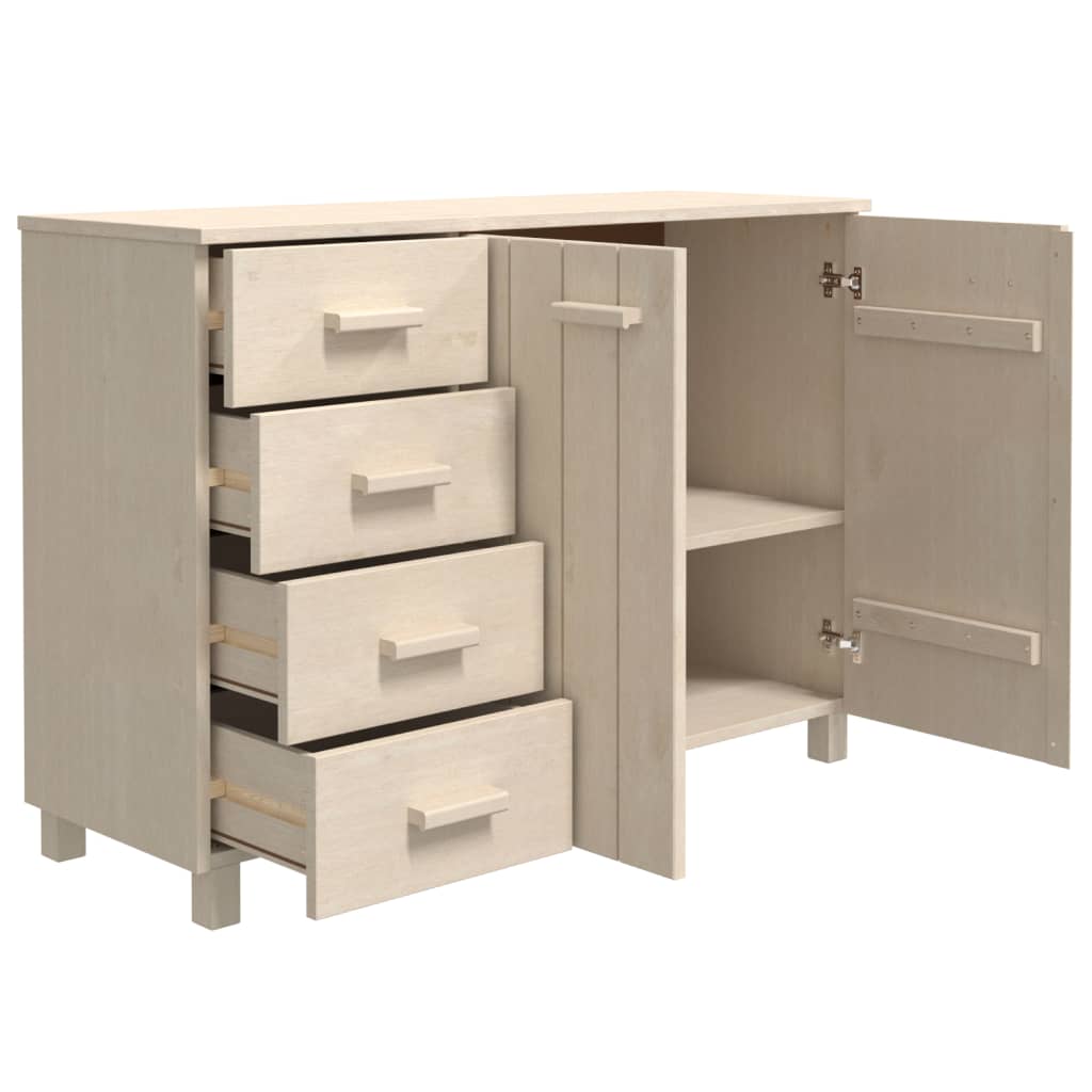 Nattbord HAMAR honningbrun 113x40x80 cm heltre furu