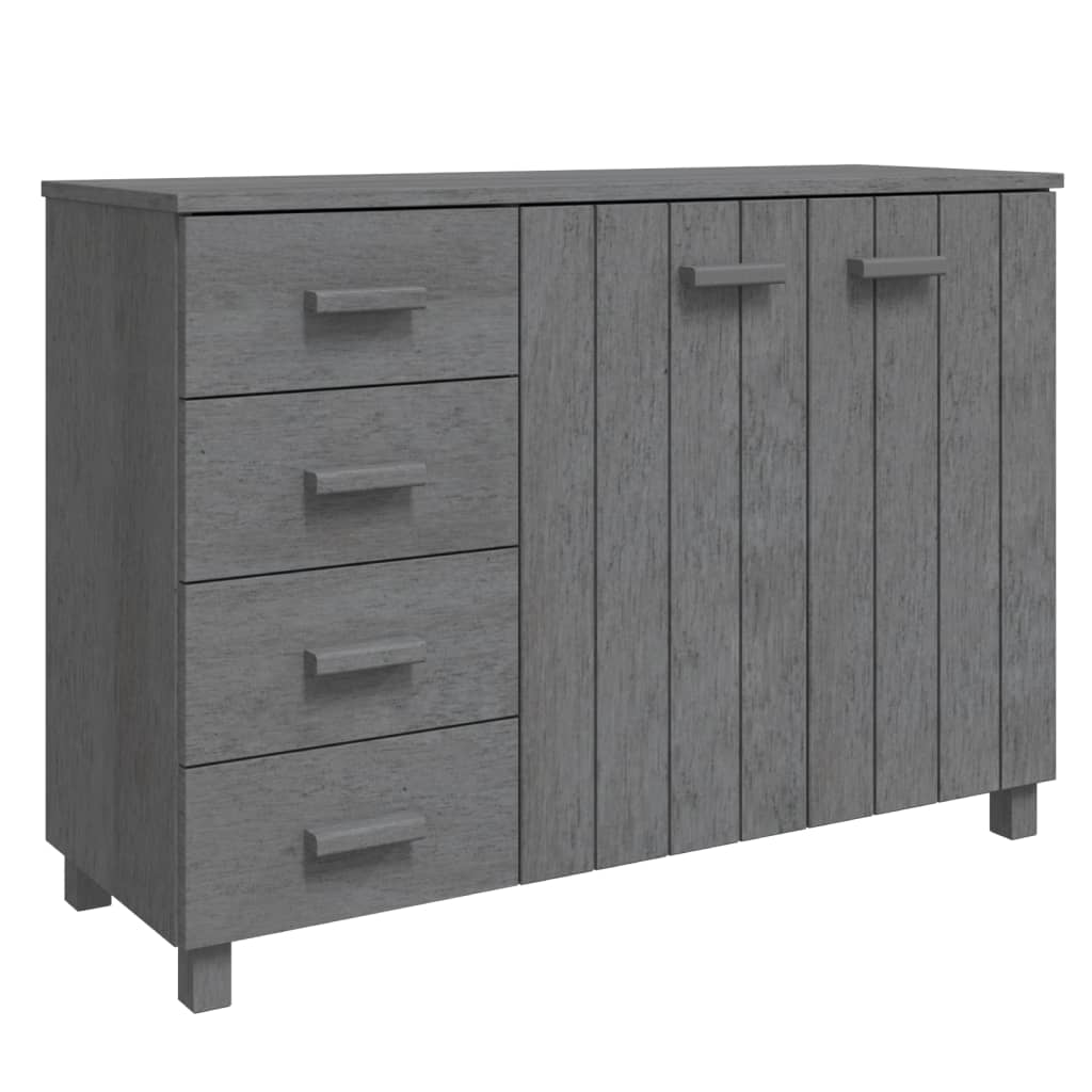 Skjenk HAMAR mørkegrå 113x40x80 cm heltre furu