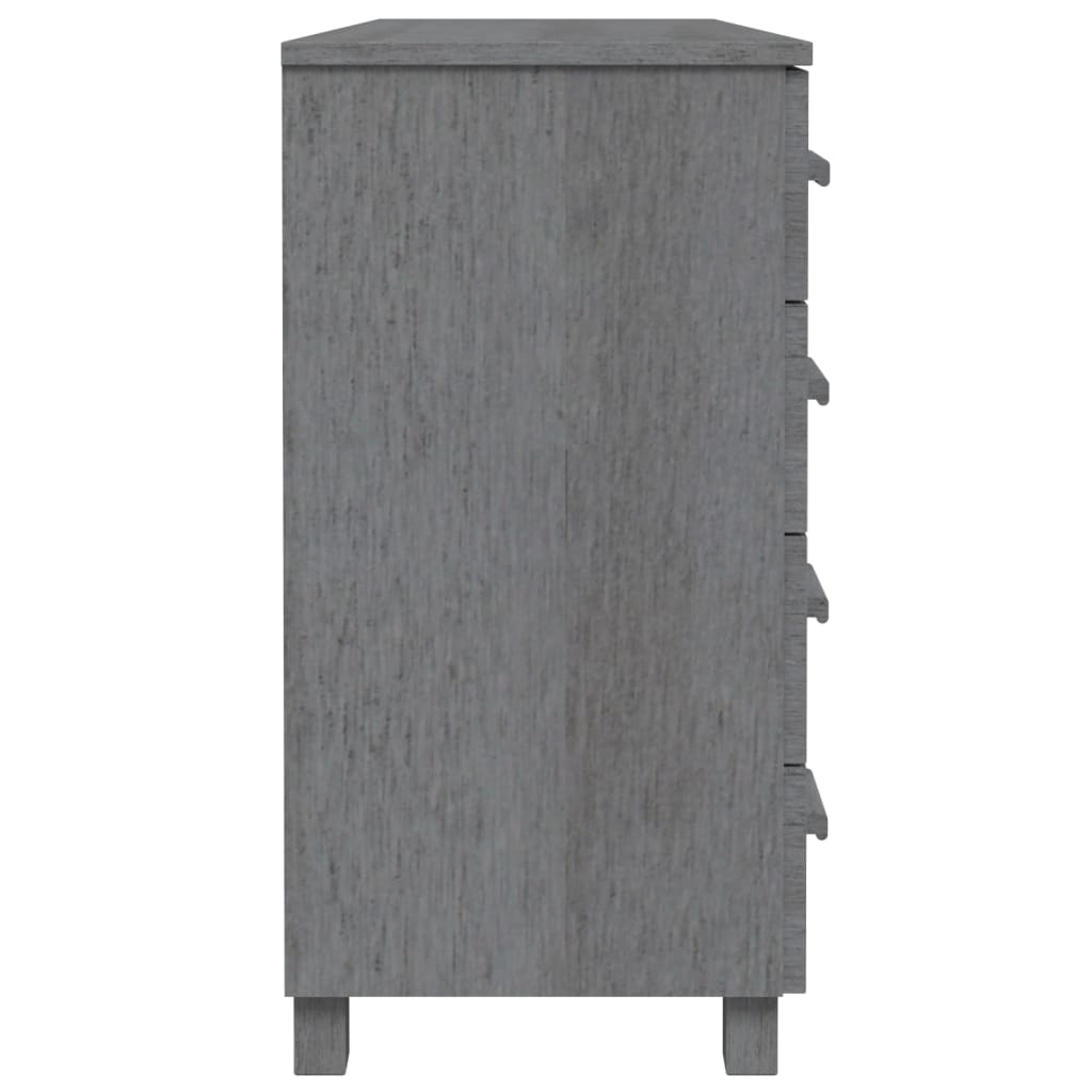 Skjenk HAMAR mørkegrå 113x40x80 cm heltre furu