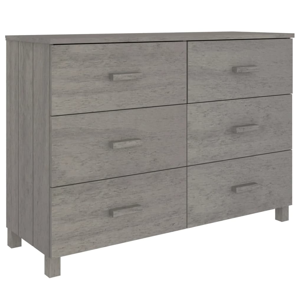 Skjenk HAMAR lysegrå 113x40x80 cm heltre furu