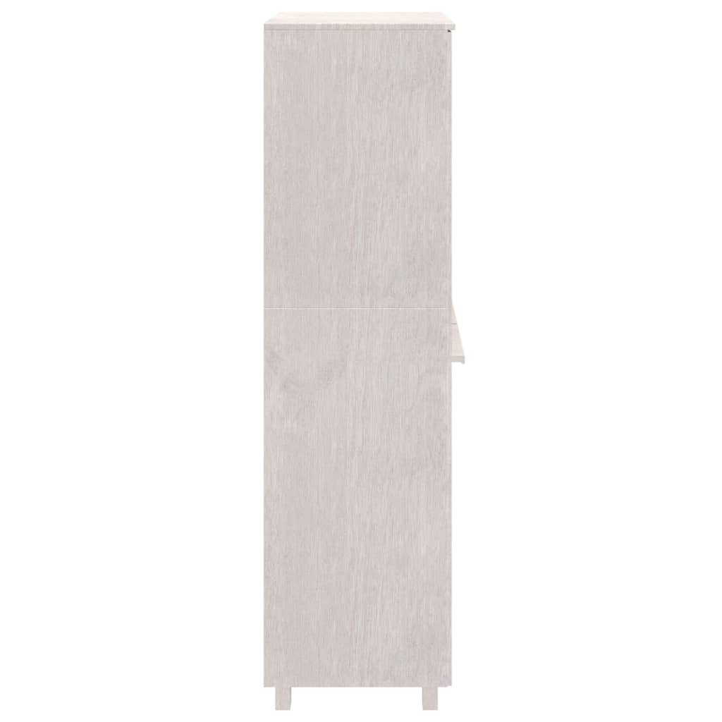 Garderobe HAMAR hvit 89x50x180 cm heltre furu
