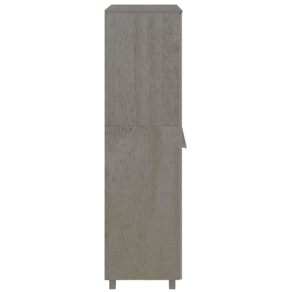 Garderobe HAMAR lysegrå 89x50x180 cm heltre furu