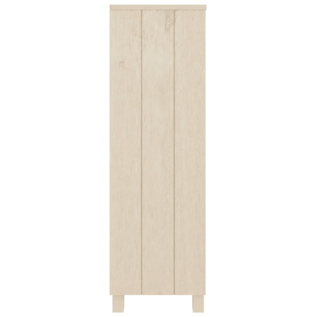 Bokhylle HAMAR honningbrun 85x35x112 cm heltre furu