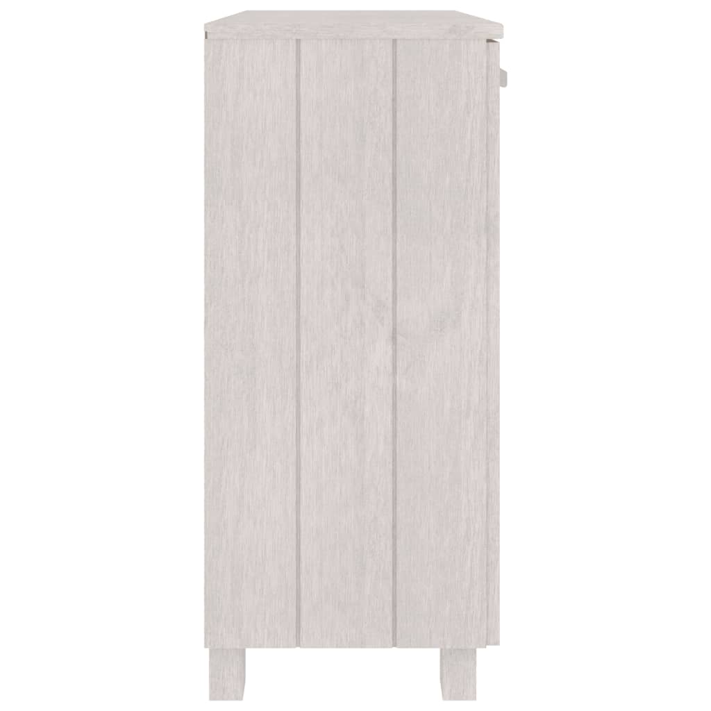 Skjenk HAMAR hvit 85x35x80 cm heltre furu