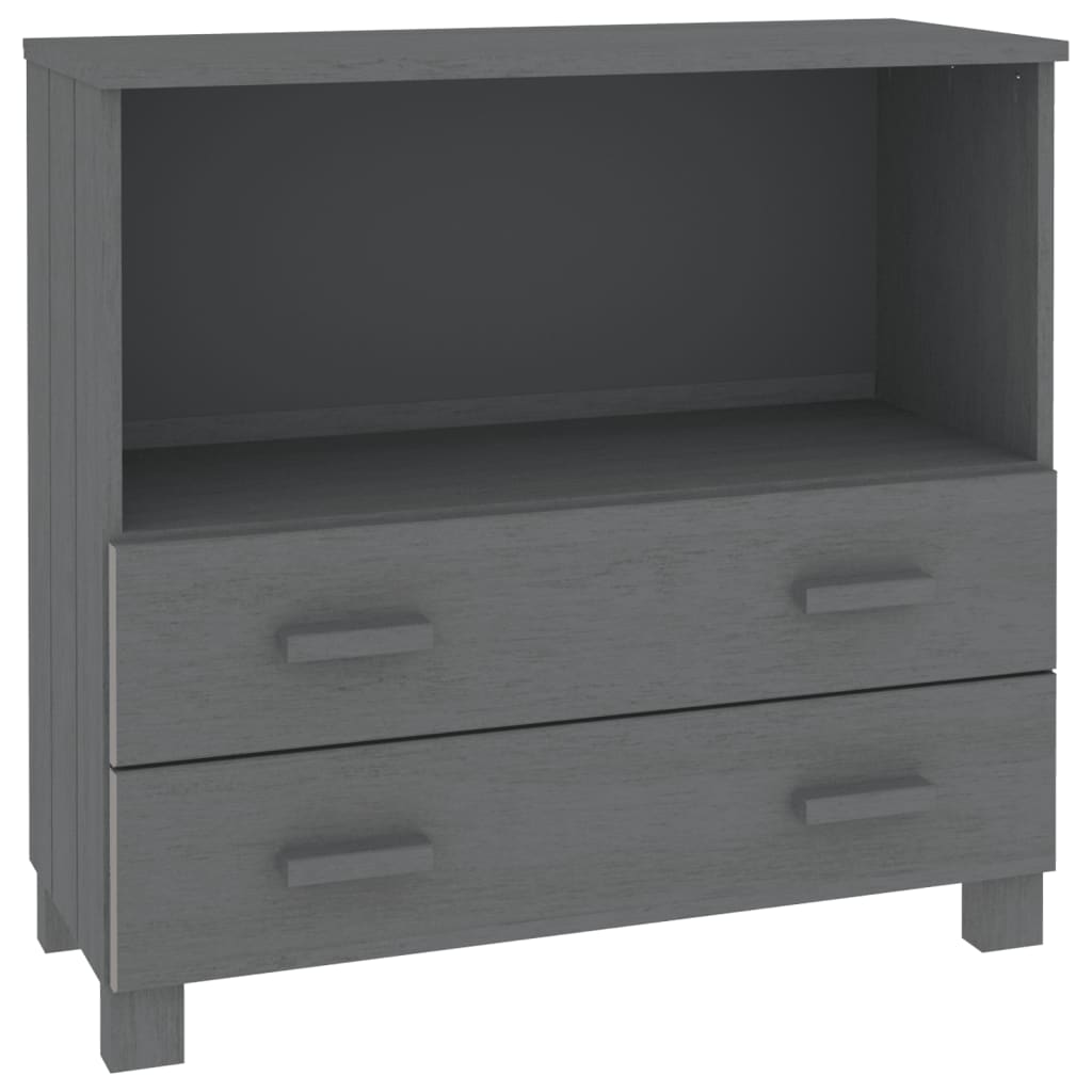 Skjenk HAMAR mørkegrå 85x35x80 cm heltre furu