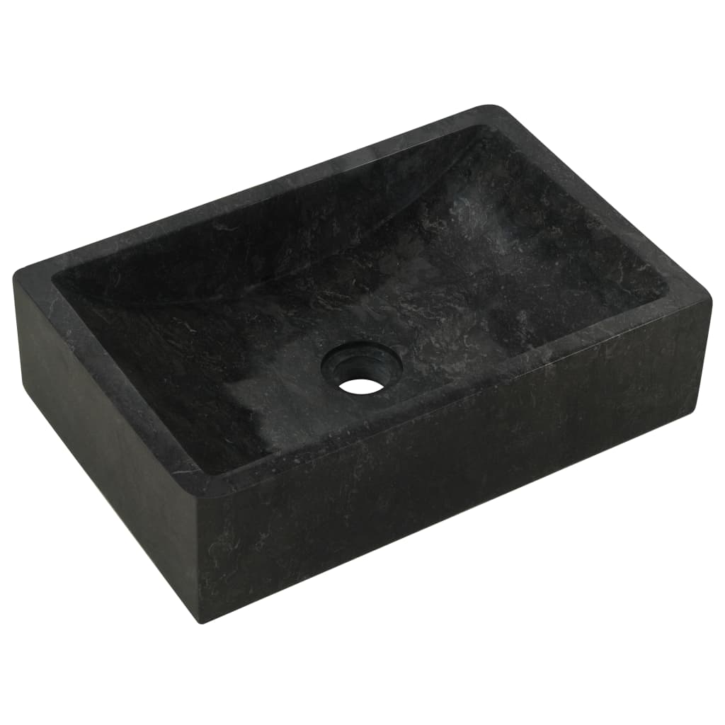 Baderomshylle med svarte marmorvasker heltre teak