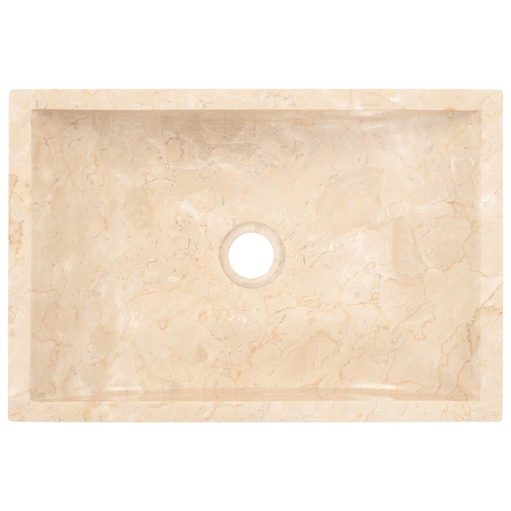 Baderomshylle med kremhvite marmorvasker heltre teak