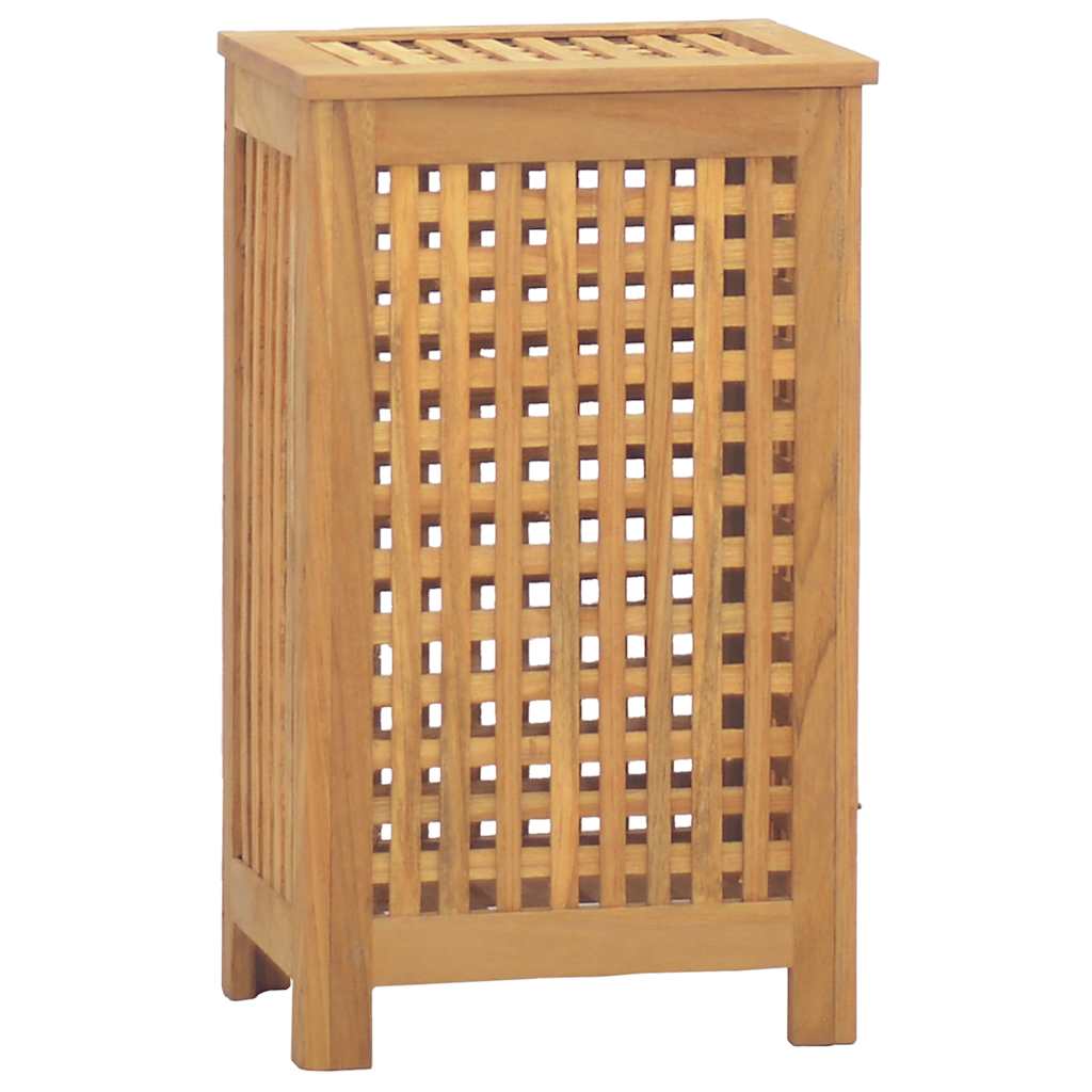 Skittentøyskurv 35x25x60 cm heltre teak