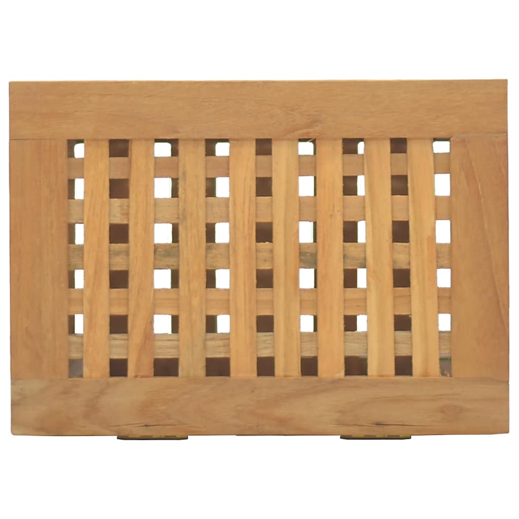 Skittentøyskurv 35x25x60 cm heltre teak