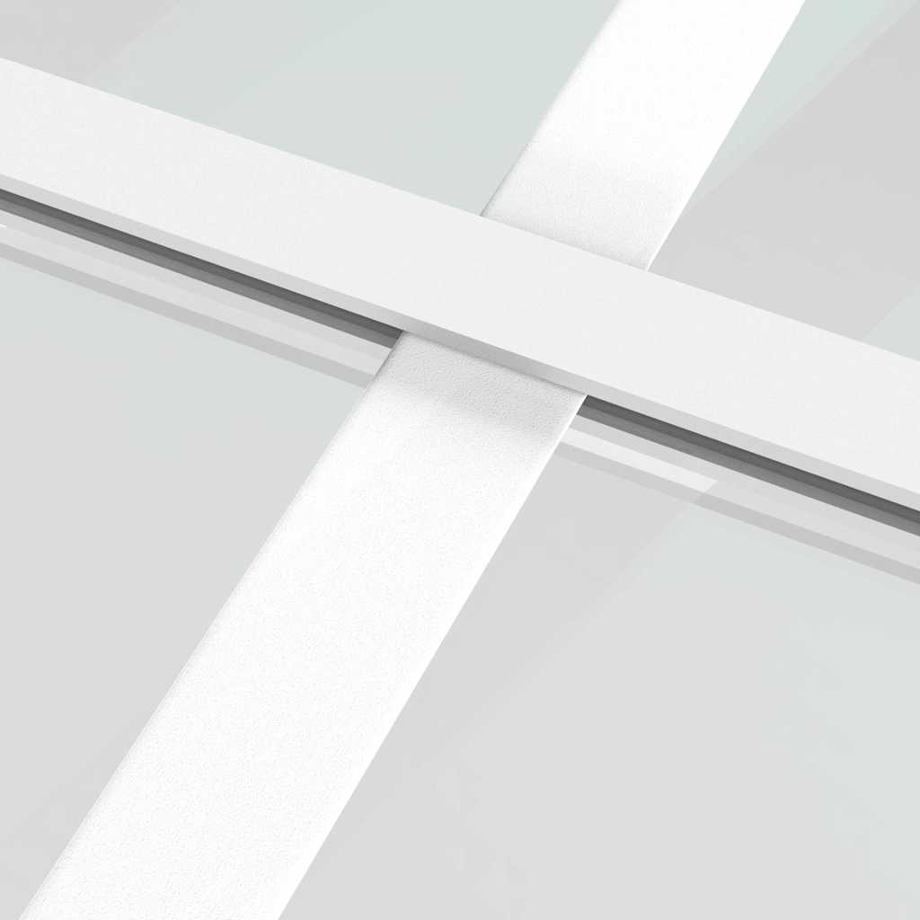Skyvedør ESG-glass og aluminium 102,5x205 cm hvit