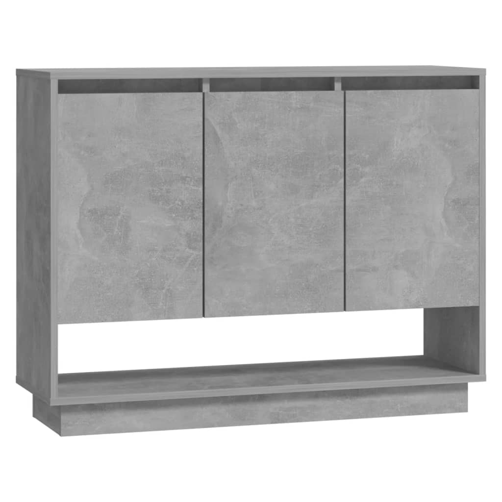 Skjenk betonggrå 97x31x75 cm konstruert tre