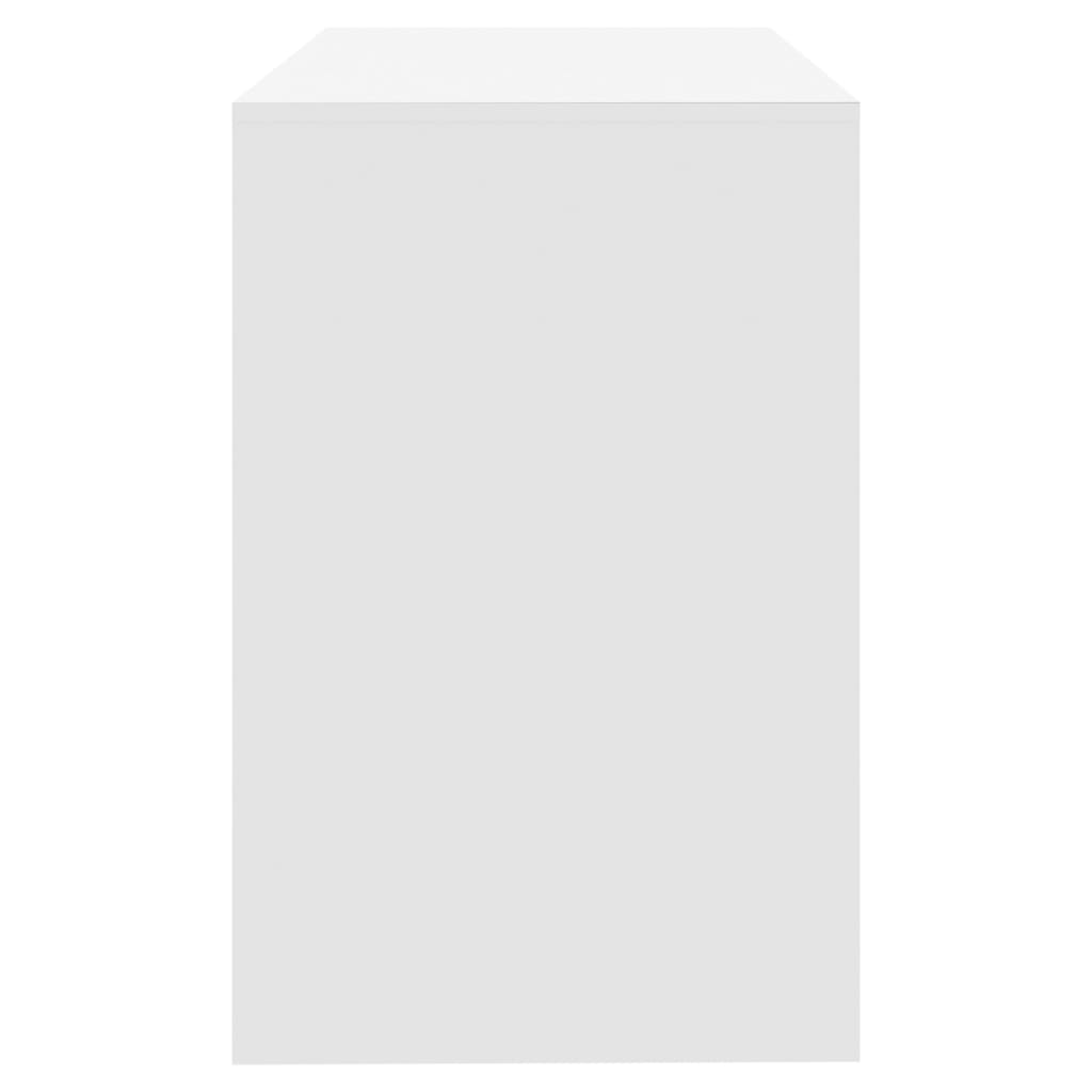 Skrivebord hvit 101x50x76,5 cm konstruert tre vidaXL