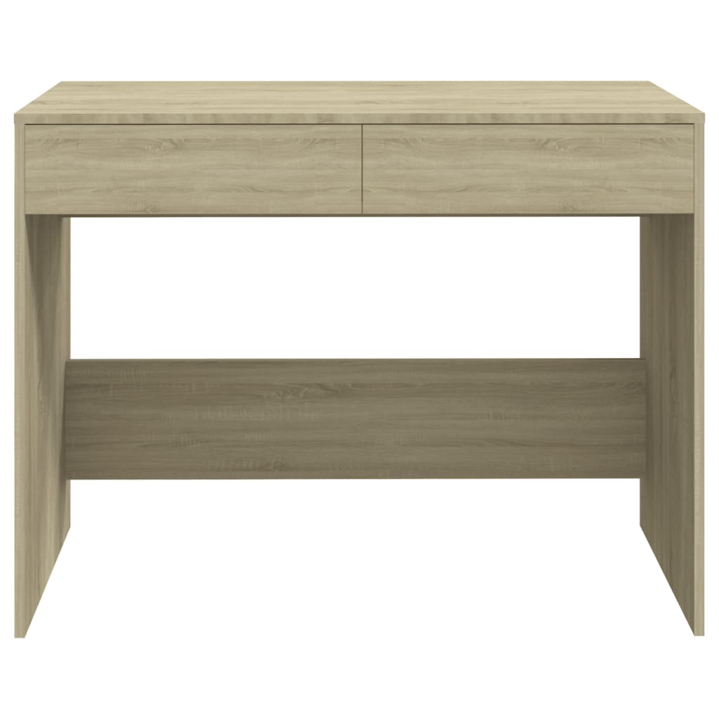 Skrivebord sonoma eik 101x50x76,5 cm konstruert tre