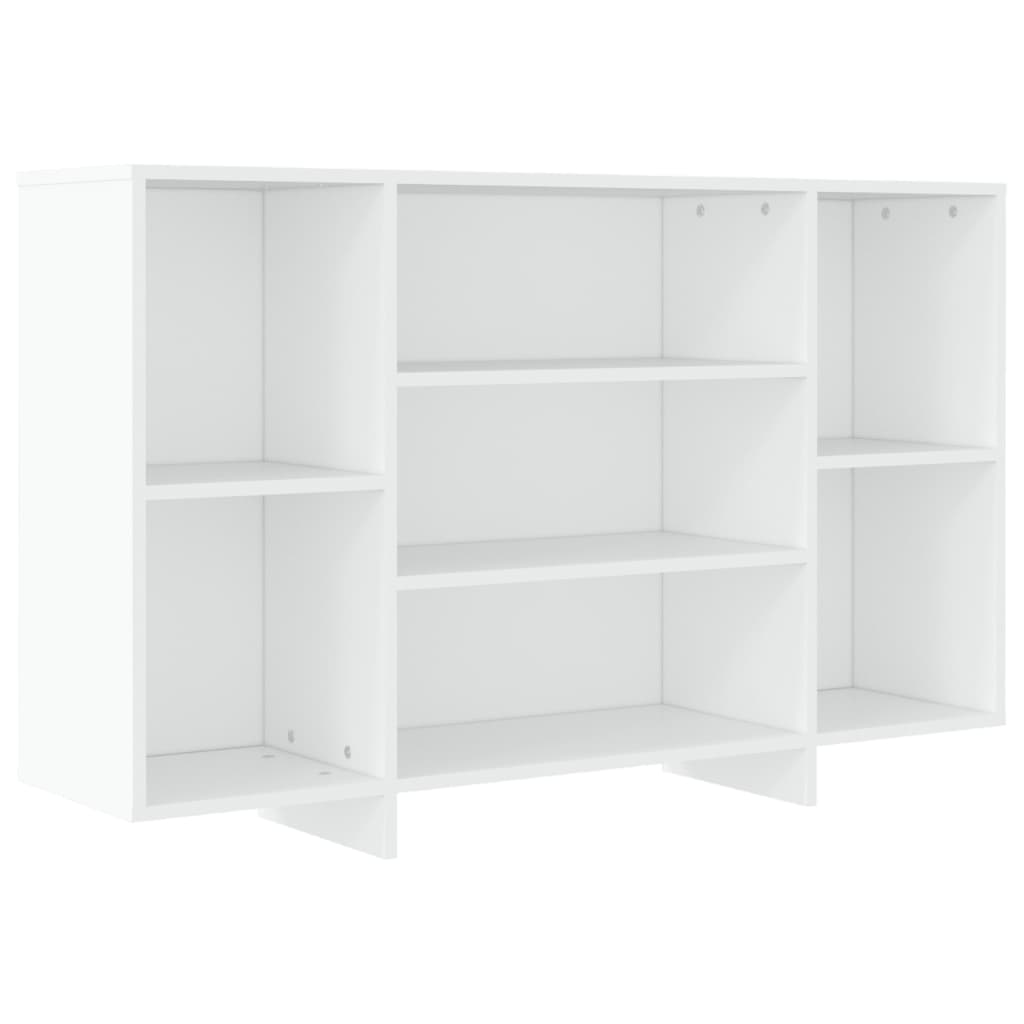 Skjenk hvit 120x30x75 cm konstruert tre