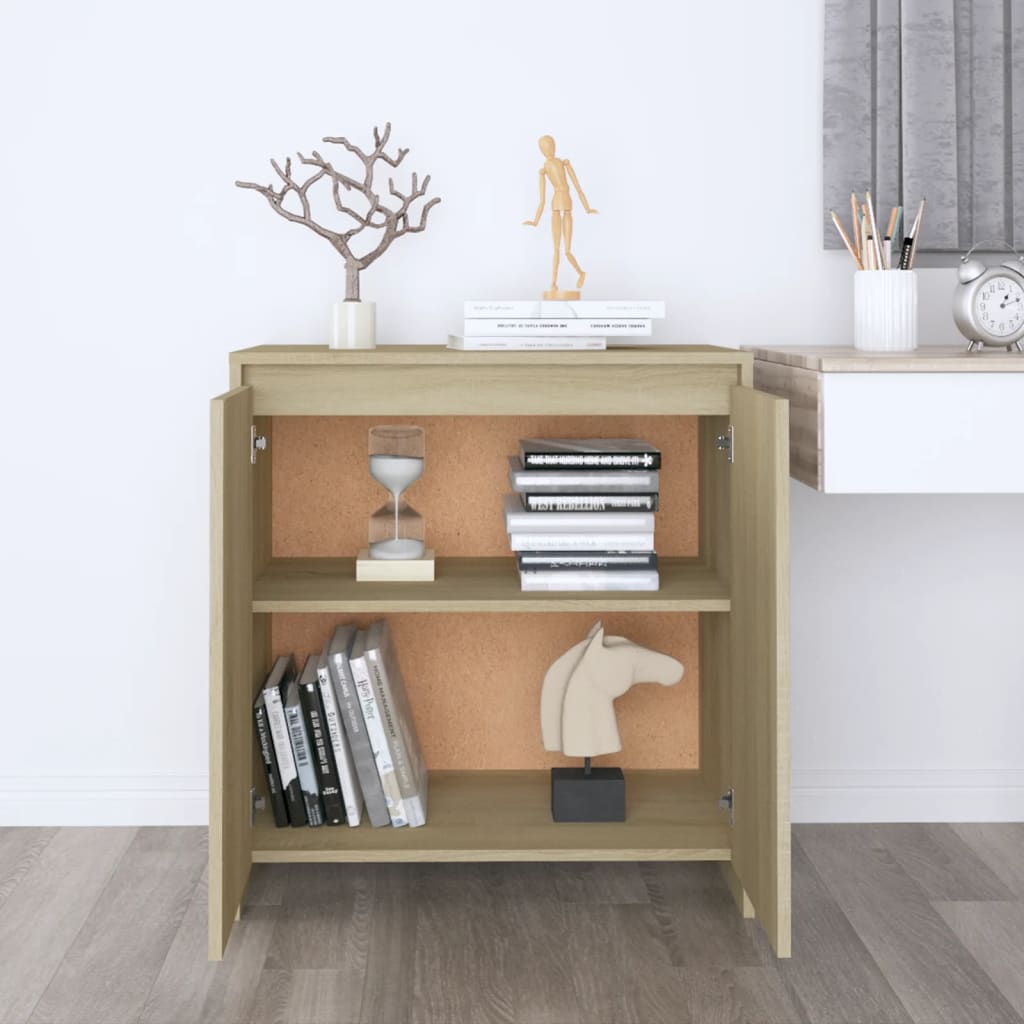 Skjenk sonoma eik 70x41x75 cm konstruert tre