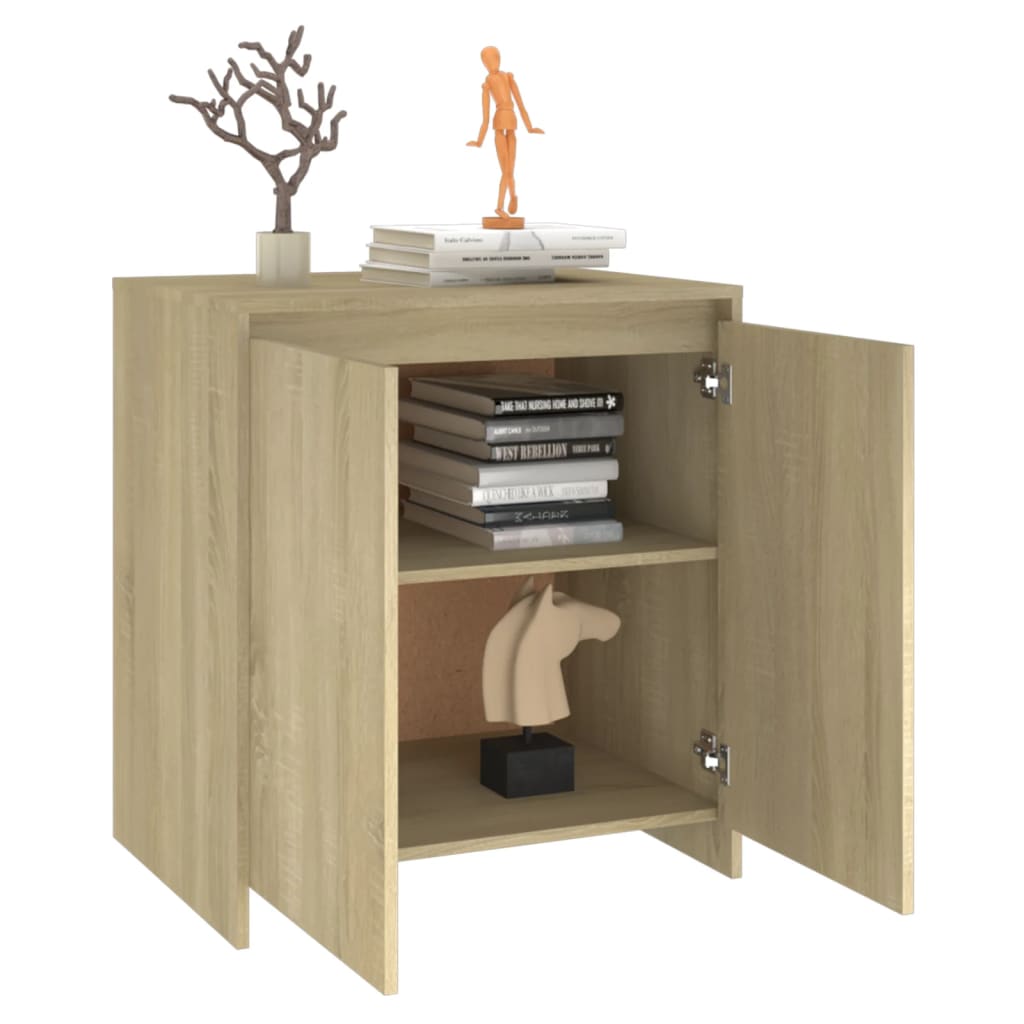 Skjenk sonoma eik 70x41x75 cm konstruert tre