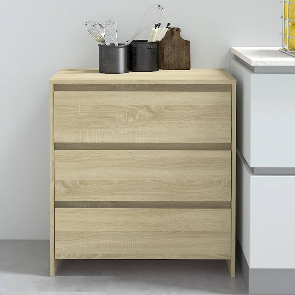 Skjenk sonoma eik 70x41x75 cm konstruert tre