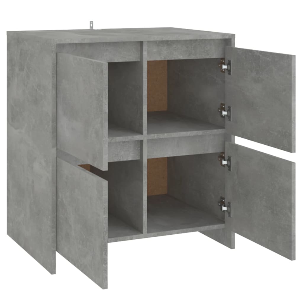 Skjenk betonggrå 70x41x75 cm konstruert tre