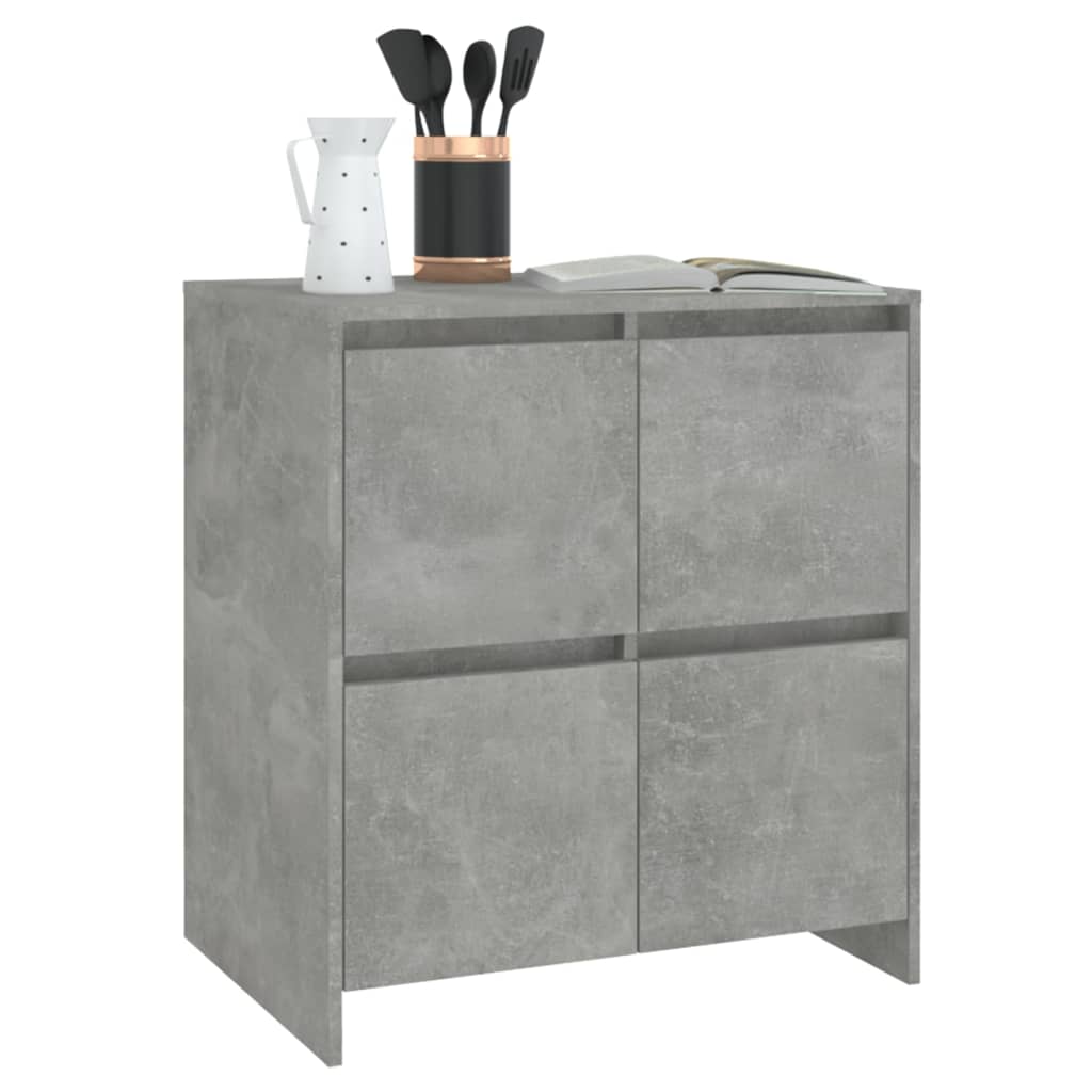 Skjenk betonggrå 70x41x75 cm konstruert tre