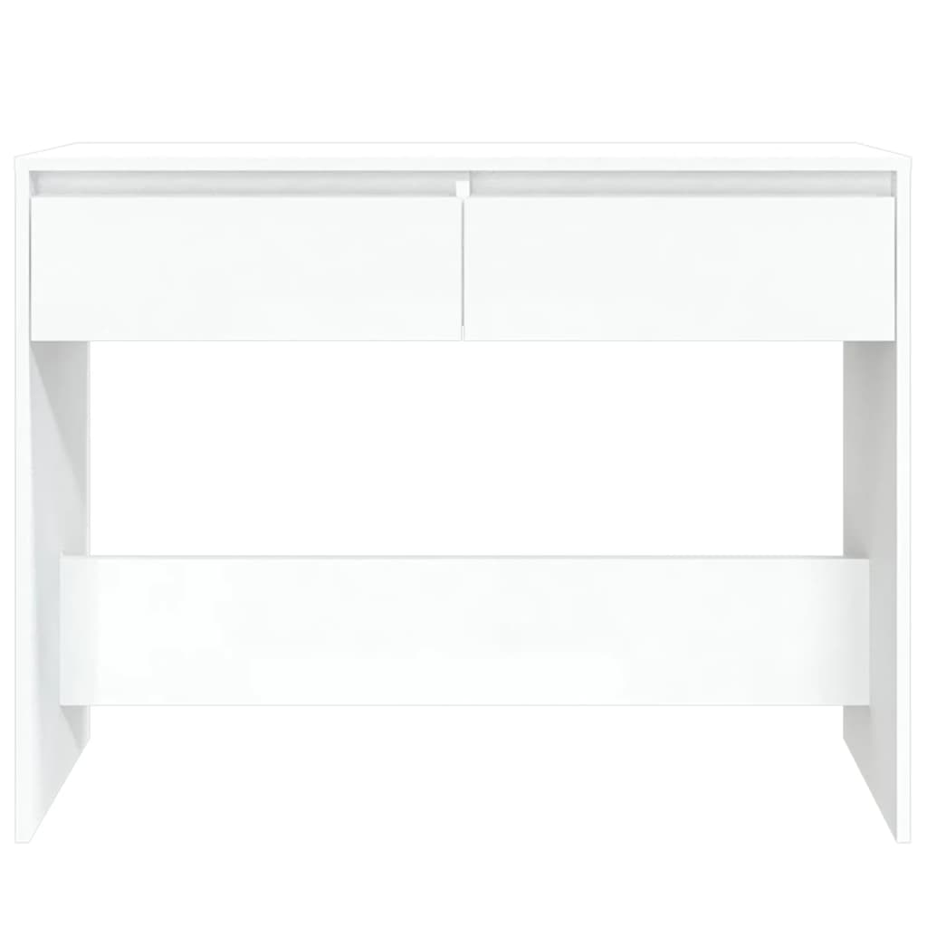 Konsollbord hvit 100x35x76,5 cm konstruert tre