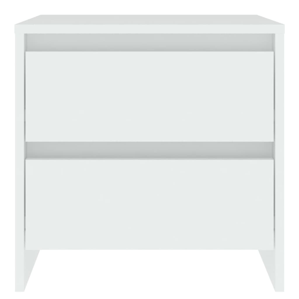 Nattbord 2 stk hvit 45x34,5x44,5 cm konstruert tre