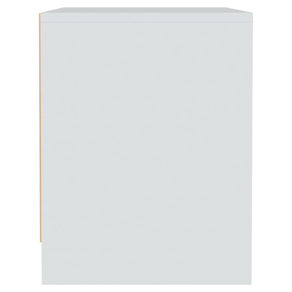 Nattbord hvit 45x34x44,5 cm konstruert tre