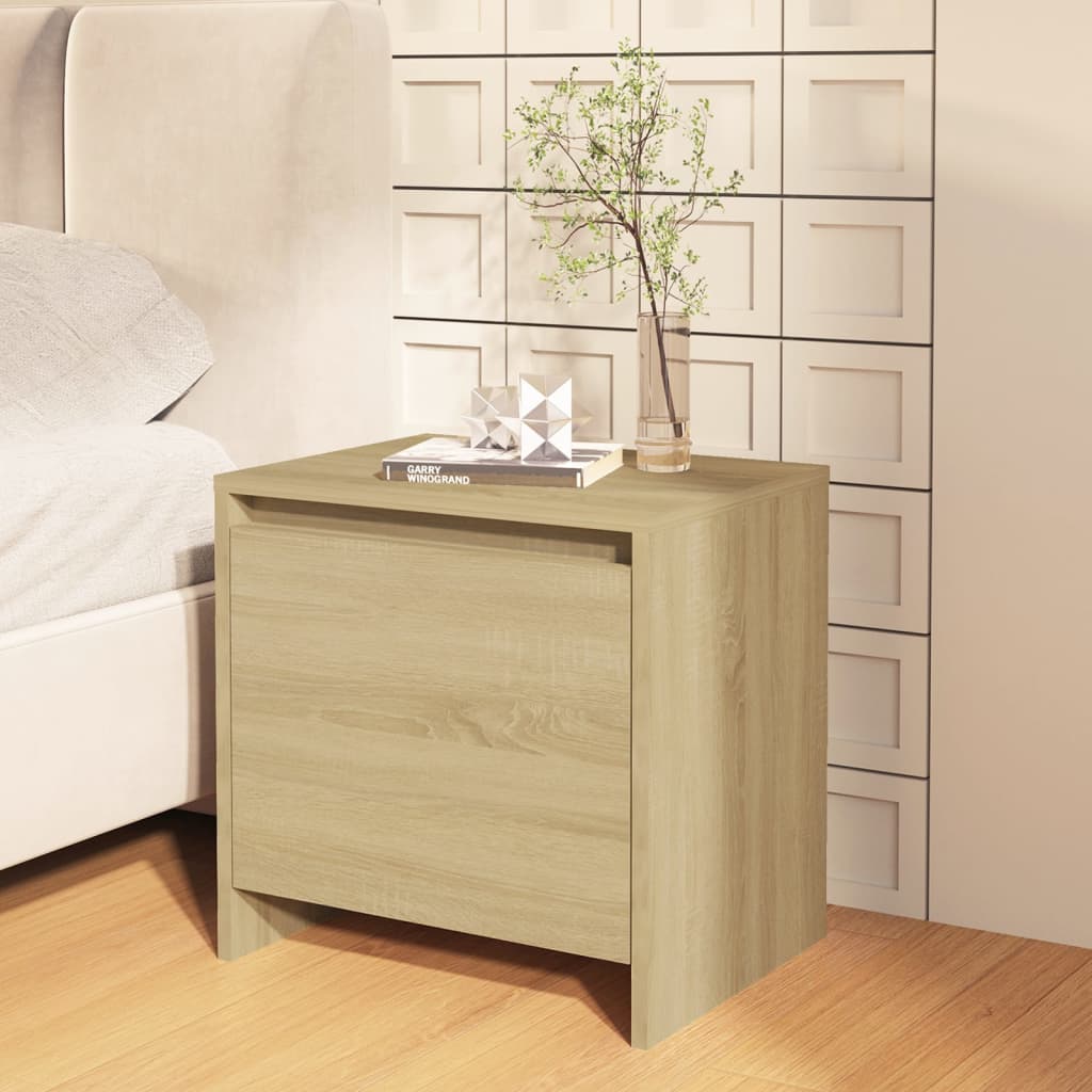 Nattbord 2 stk sonoma eik 45x34x44,5 cm konstruert tre