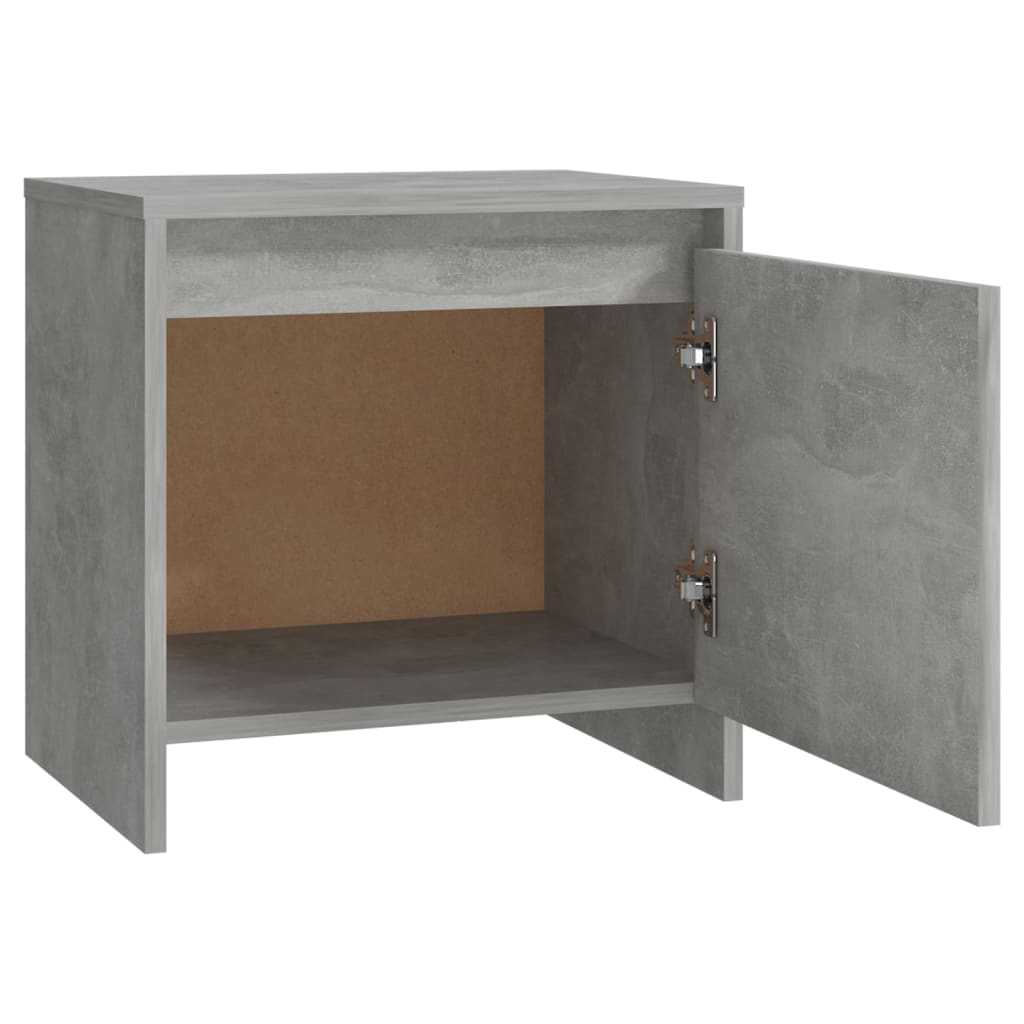 Nattbord betonggrå 45x34x44,5 cm konstruert tre