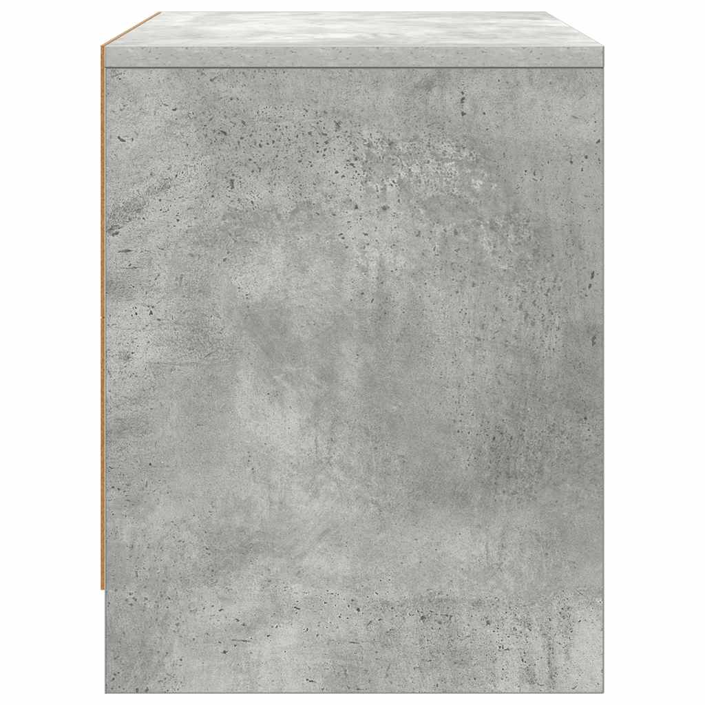 Nattbord 2 stk betonggrå 45x34x44,5 cm konstruert tre