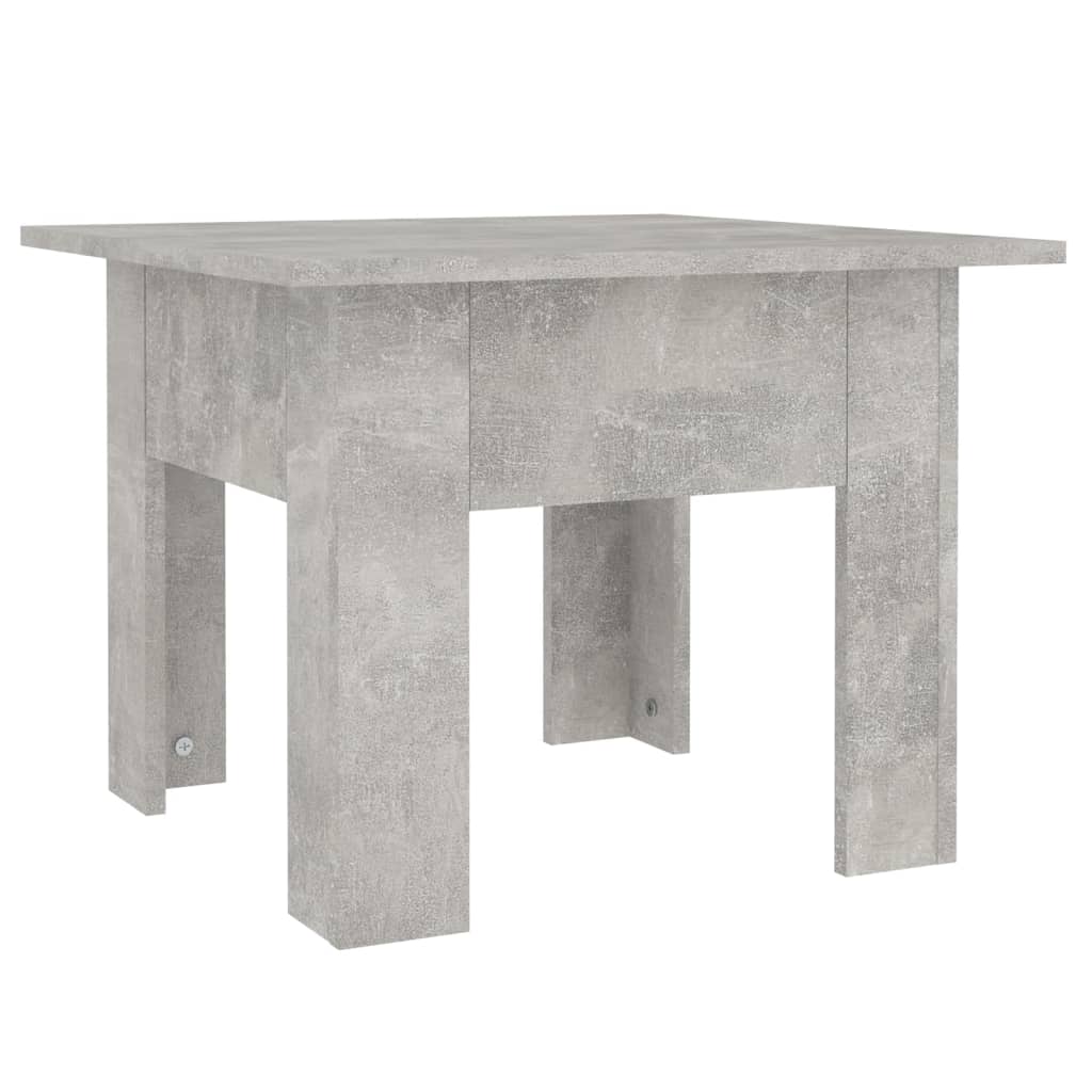 Salongbord betonggrå 55x55x42 cm konstruert tre