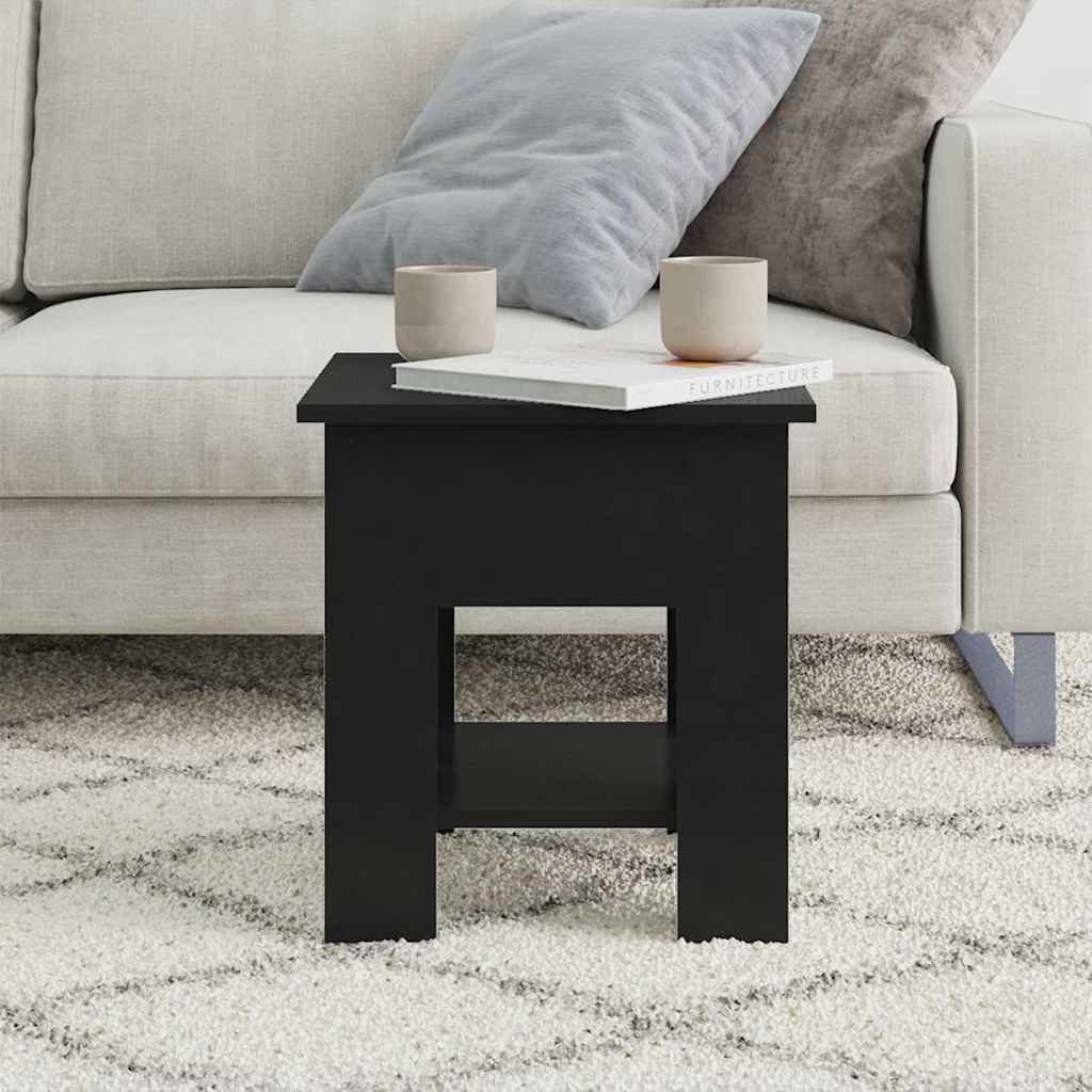 Salongbord svart 40x40x42 cm konstruert tre