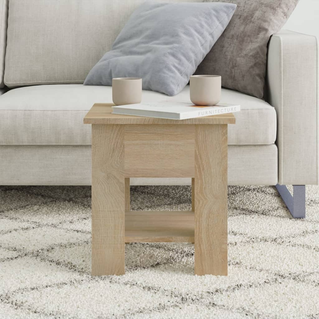 Salongbord sonoma eik 40x40x42 cm konstruert tre