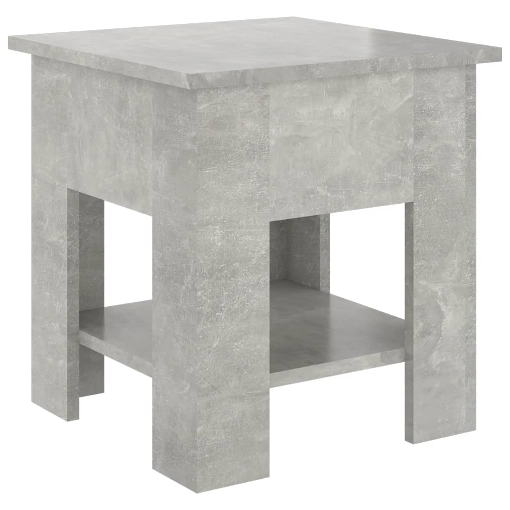 Salongbord betonggrå 40x40x42 cm konstruert tre
